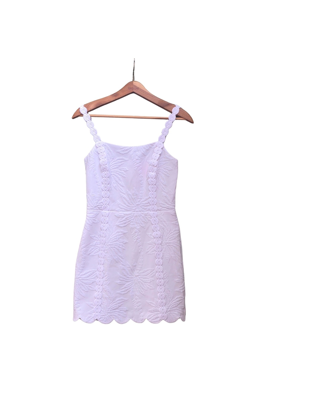 Lilly Pulitzer Resort‎ White Palm Paradise Pucker Jacquard Romper Dress 0 - Picture 4 of 14